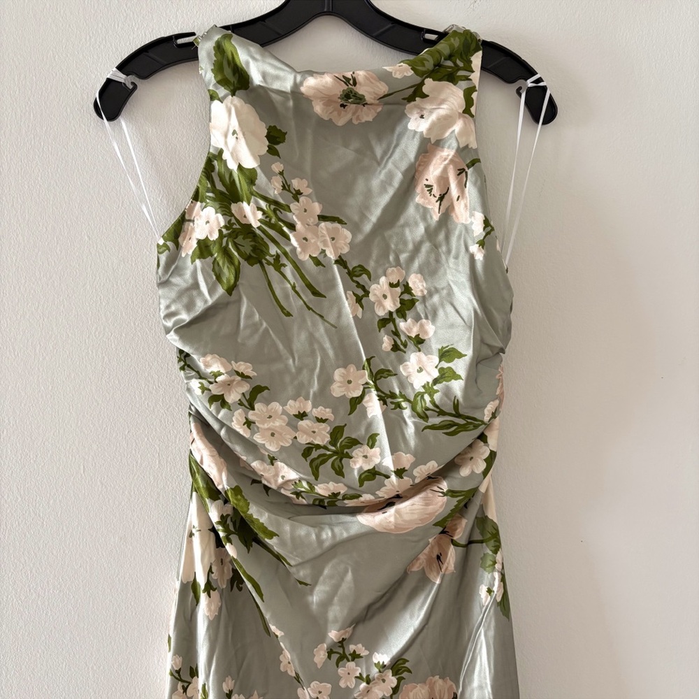 Reformation Sage Green Floral Maxi Dress - Picture 4 of 11